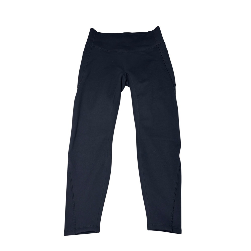 NWT Halara Black Fleece Lined High Waisted Leggings with Pocket Womens L W29 L26